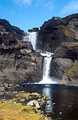 The &Oacute;faerufoss [Ofaerufoss] waterfall, in the Eldgj&aacute; [Eldgja] region of southern Iceland